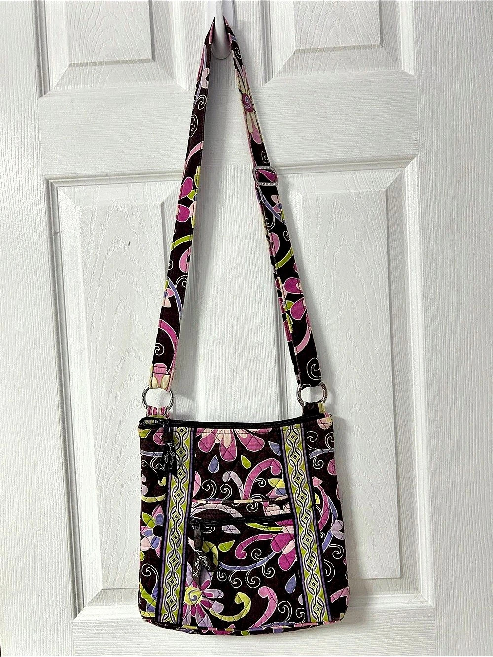 Vera Bradley Hipster Crossbody Bag Hipster Floral Crossbody Bag Brown & Pink